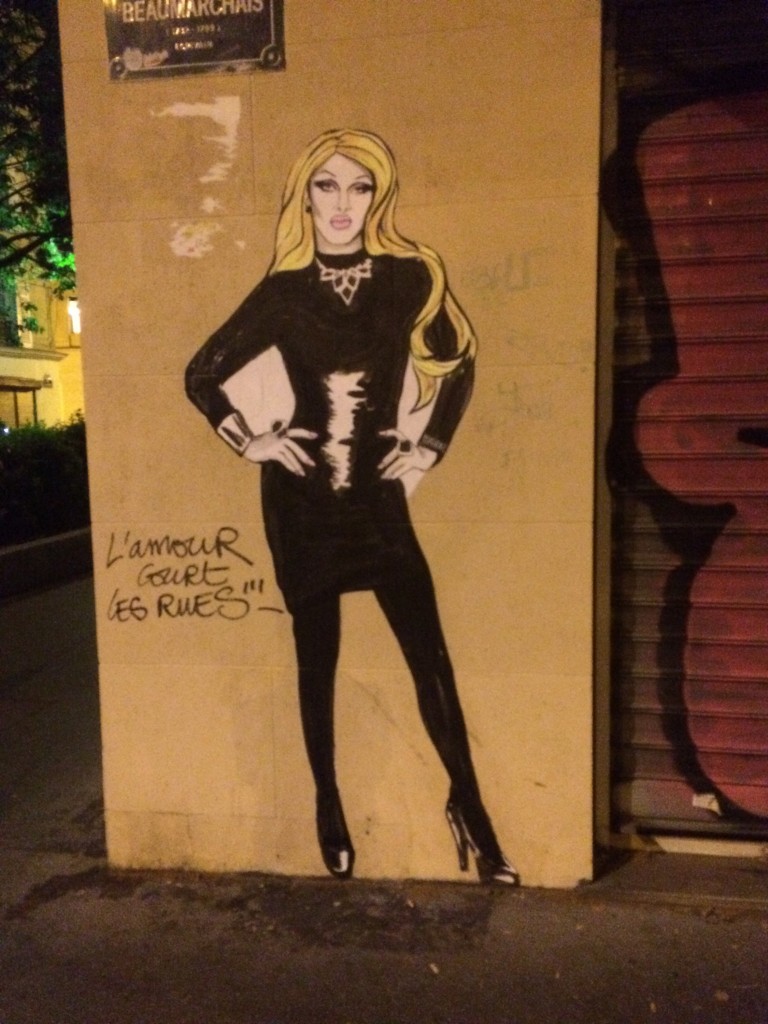 Paris street art woman