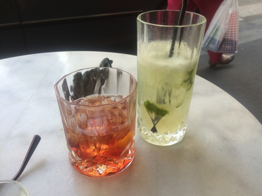 Green Beast and  Sazerac at a La Françiase