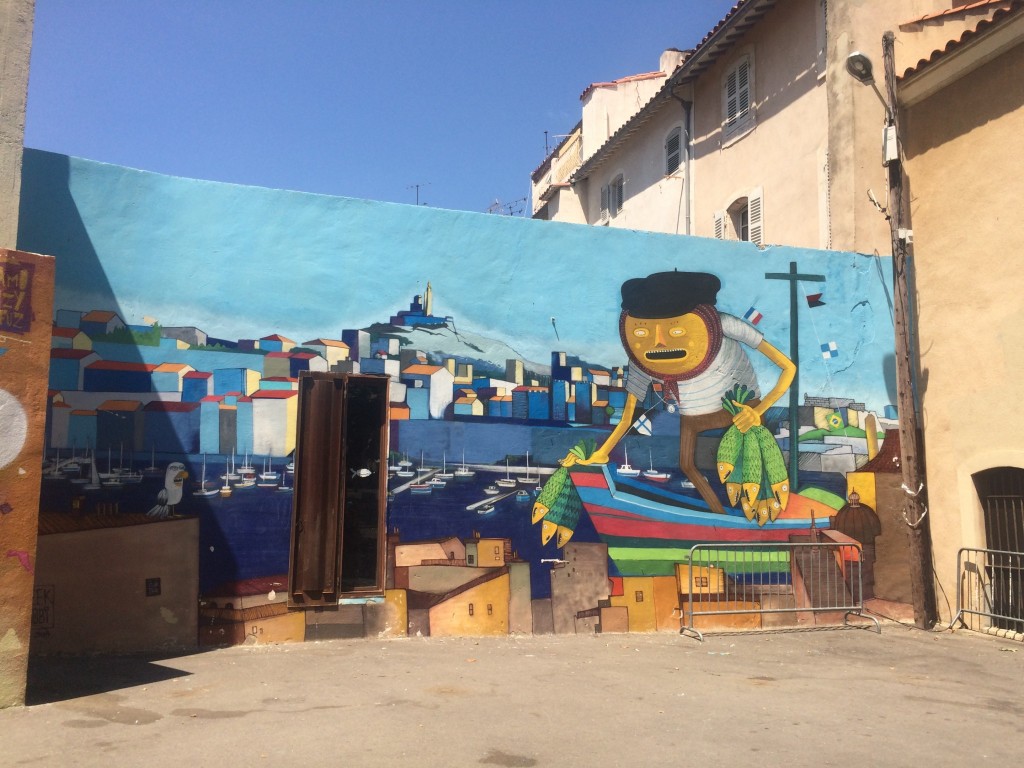 fisherman mural marseille