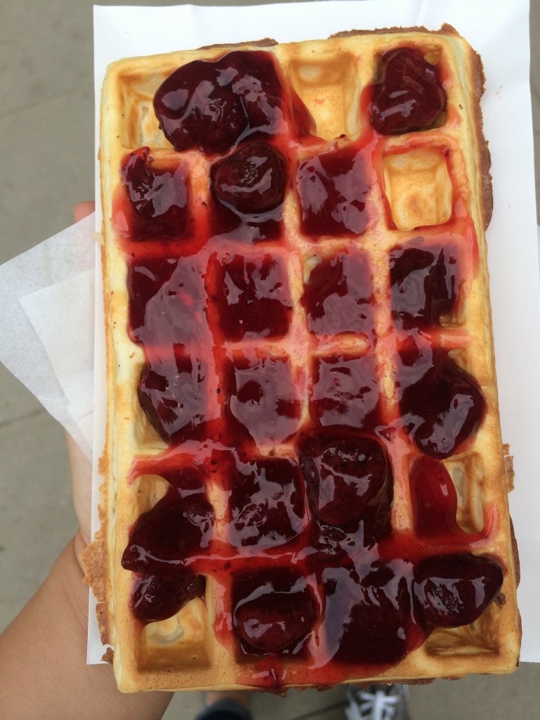 Waffles in the park!
