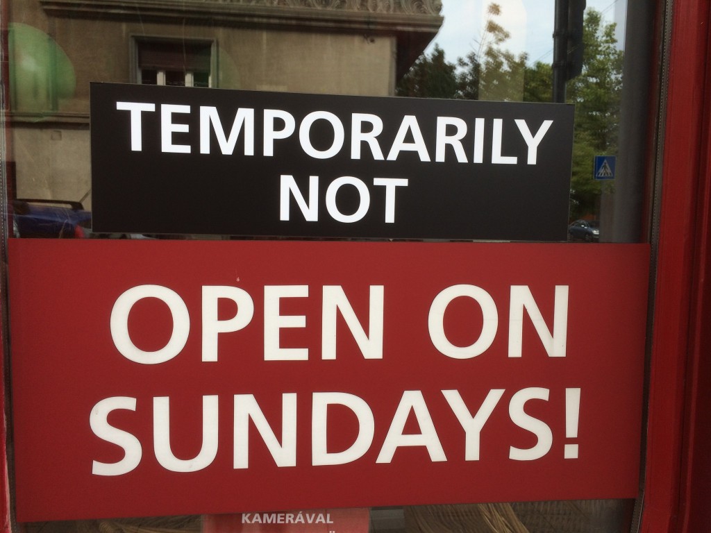 not open sundays