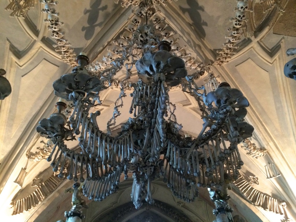 bone chandelier