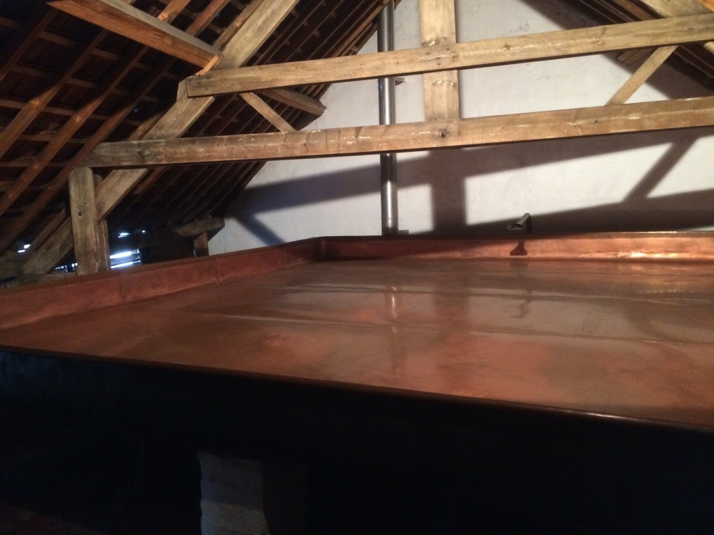 Coolship at cantillon brewery